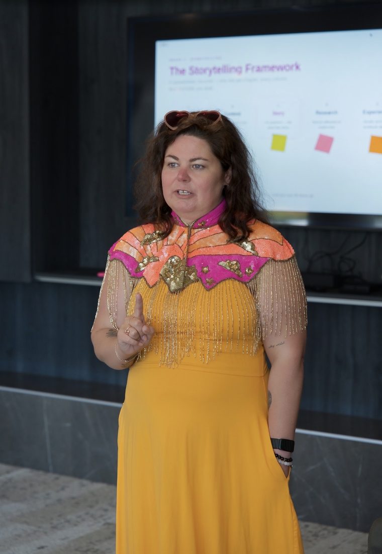 Crystal teaching the storytelling framework