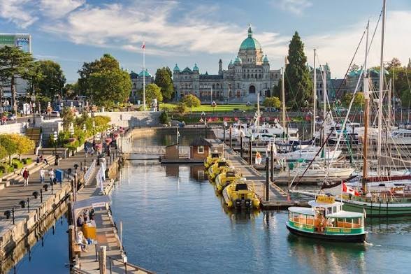 Victoria's Inner Harbour with the BC Parliament Buildings